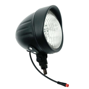 Tracer LG-FN-310-48 Classical Chrome Vintage LED Headlight 12V-48V for Electric Bike