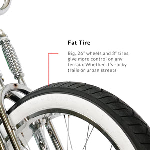 Tracer Master DS 26" Dual Springer Chopper Stretch Beach Cruiser Bike